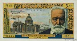 5 Nouveaux Francs VICTOR HUGO FRANCIA  1961 F.56.07 SPL+