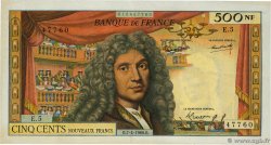 500 Nouveaux Francs MOLIÈRE FRANCE  1960 F.60.02 VF+