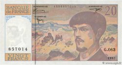 20 Francs DEBUSSY Modifié FRANCIA  1997 F.66ter.02-63 FDC