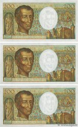 200 Francs MONTESQUIEU Consécutifs FRANCE  1981 F.70.01 AU-