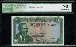 10 Shillings KENYA  1974 P.07e UNC
