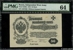50 Mark RUSSIA  1919 PS.0230b q.FDC