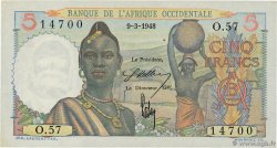 5 Francs AFRIQUE OCCIDENTALE FRANÇAISE (1895-1958)  1948 P.36