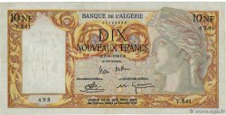 10 Nouveaux Francs ALGERIA  1961 P.119a VF+