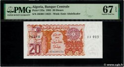 20 Dinars ALGÉRIE  1983 P.133a NEUF