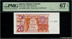 20 Dinars ALGERIA  1983 P.133a UNC