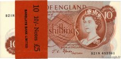 10 Shillings Consécutifs INGLATERRA  1966 P.373c FDC