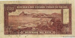 200 Mil Reis BRAZIL  1936 P.082 F+