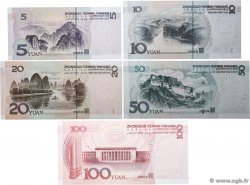5 au 100 Yuan Lot CHINE  2005 P.0903a au P.907 SPL+