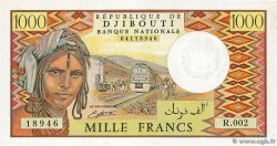 1000 Francs DJIBUTI  1991 P.37c FDC