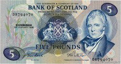 5 Pounds SCOTLAND  1988 P.112f SC+