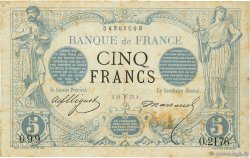 5 Francs NOIR FRANCE  1873 F.01.16 TB+