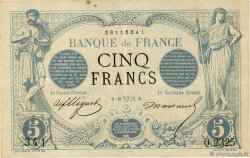 5 Francs NOIR FRANKREICH  1873 F.01.17
 fVZ