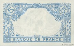 5 Francs BLEU FRANCIA  1915 F.02.25 FDC
