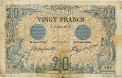 20 Francs NOIR FRANCE  1904 F.09.03 B