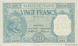 20 Francs BAYARD FRANKREICH  1919 F.11.04 SS