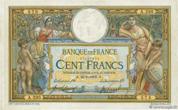 100 Francs LUC OLIVIER MERSON avec LOM FRANCIA  1908 F.22.01 MBC