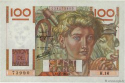 100 Francs JEUNE PAYSAN FRANKREICH  1945 F.28.01a fST+