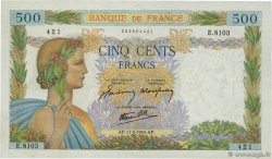 500 Francs LA PAIX FRANCE  1944 F.32.47 TTB+