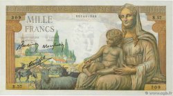 1000 Francs DÉESSE DÉMÉTER FRANCE  1942 F.40.01 NEUF