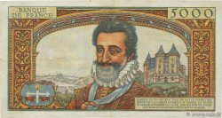 5000 Francs HENRI IV FRANKREICH  1957 F.49.02 fSS