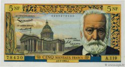 5 Nouveaux Francs VICTOR HUGO FRANCE  1964 F.56.15 SUP+