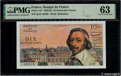 10 Nouveaux Francs RICHELIEU FRANKREICH  1960 F.57.06 fST+