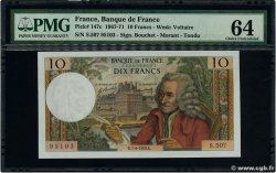 10 Francs VOLTAIRE FRANCE  1969 F.62.39 UNC-