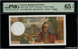 10 Francs VOLTAIRE FRANCE  1972 F.62.58 UNC