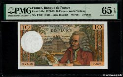 10 Francs VOLTAIRE FRANKREICH  1972 F.62.58 ST