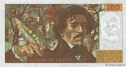 100 Francs DELACROIX modifié FRANCIA  1978 F.69.01h FDC