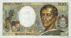 200 Francs MONTESQUIEU FRANCIA  1984 F.70.04 q.AU
