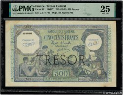 500 Francs ALGÉRIE FRANCE  1943 VF.09.01 VF