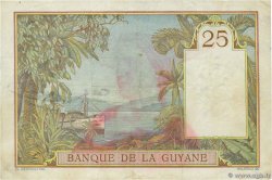 25 Francs FRENCH GUIANA  1940 P.07 MBC