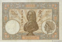 100 Piastres FRANZÖSISCHE-INDOCHINA  1936 P.051d fSS