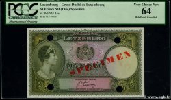 50 Francs Spécimen LUXEMBURGO  1944 P.46s SC+