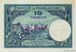 10 Francs MADAGASCAR  1937 P.036 SPL+