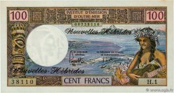 100 Francs NUEVAS HÉBRIDAS  1975 P.18c SC+