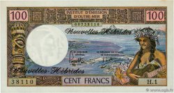 100 Francs NEUE HEBRIDEN  1975 P.18c fST+