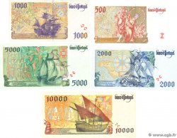 500 au 10000  Escudos Lot PORTUGAL  1996 P.187au P.191 fST