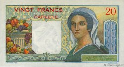 20 Francs TAHITI  1960 P.21c XF+