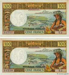 100 Francs Lot TAHITI  1973 P.24b SC+