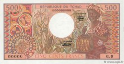 500 Francs Numéro spécial CHAD  1980 P.06 UNC