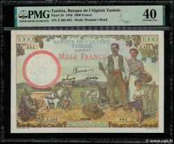 1000 Francs TUNISIE  1946 P.26 TTB+