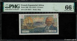 5 Francs Bougainville FRENCH EQUATORIAL AFRICA  1946 P.20B