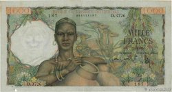 1000 Francs AFRIQUE OCCIDENTALE FRANÇAISE (1895-1958)  1953 P.42 TTB