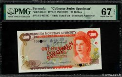 100 Dollars Spécimen BERMUDA  1982 P.33s UNC