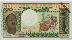 10000 Francs Spécimen CAMEROUN  1962 P.14s