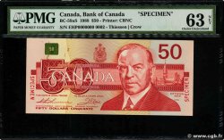 50 Dollars Spécimen CANADá  1988 P.098as