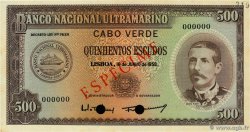 500 Escudos Spécimen CAP VERT  1920 P.50s